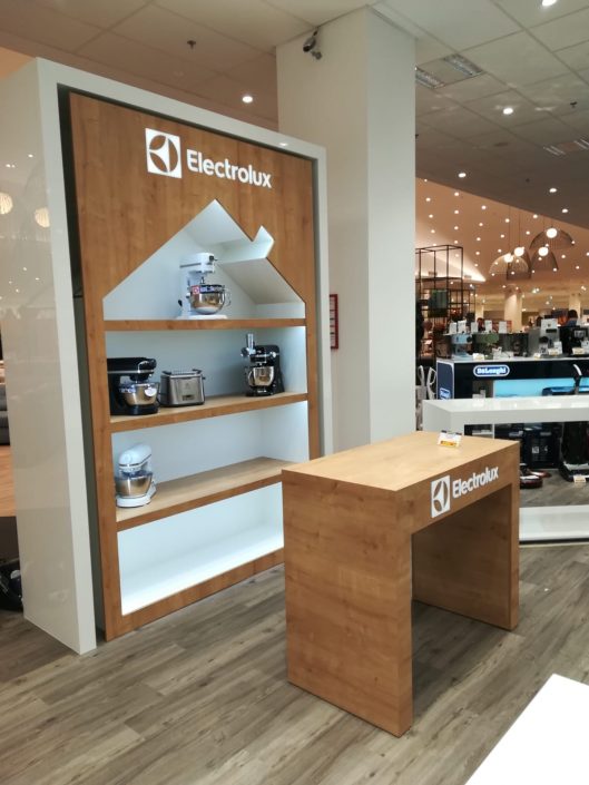 INTERIOR DESIGN – Electrolux, in store elements Electrolux - in store elements