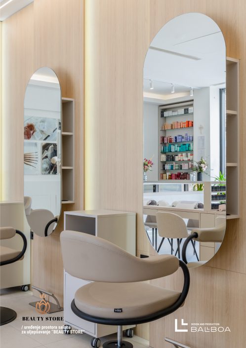 BEAUTY STORE – UREĐENJE I OPREMANJE INTERIJERA