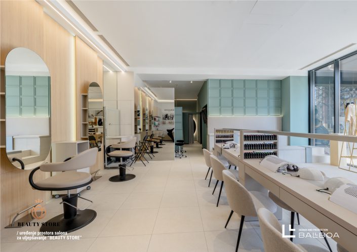 BEAUTY STORE – UREĐENJE I OPREMANJE INTERIJERA