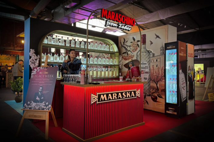 Maraschino Maraska – promo štand